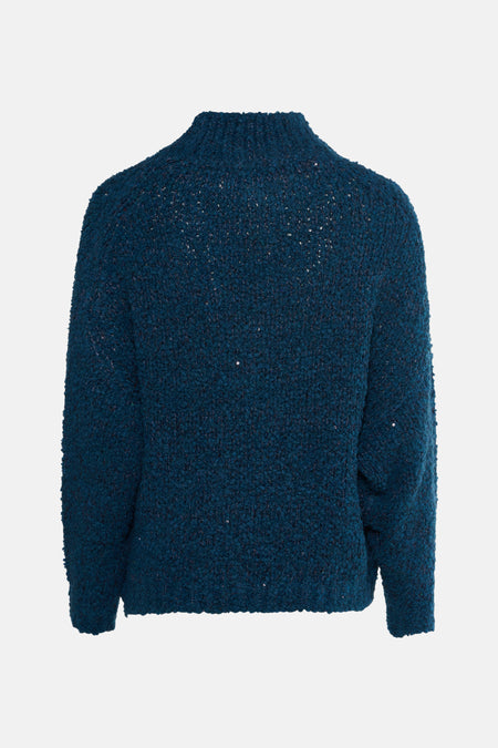 Pull col O bleu - Astrid Black Label