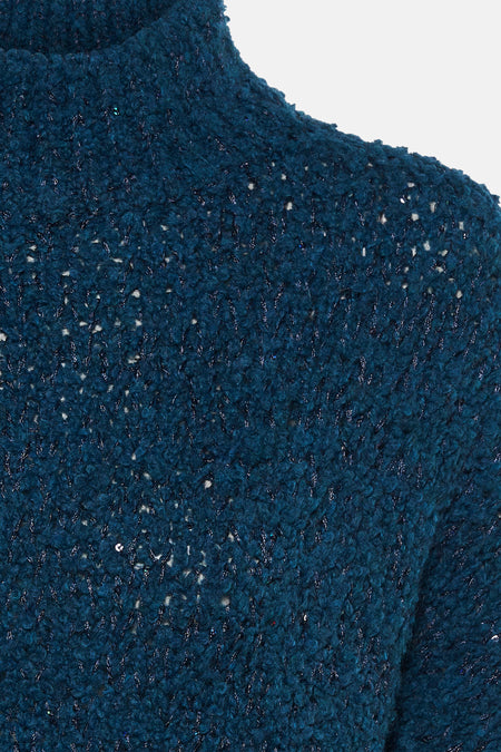 Pull col O bleu - Astrid Black Label