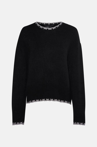 Pull met ronde hals - zwart - Astrid Black Label