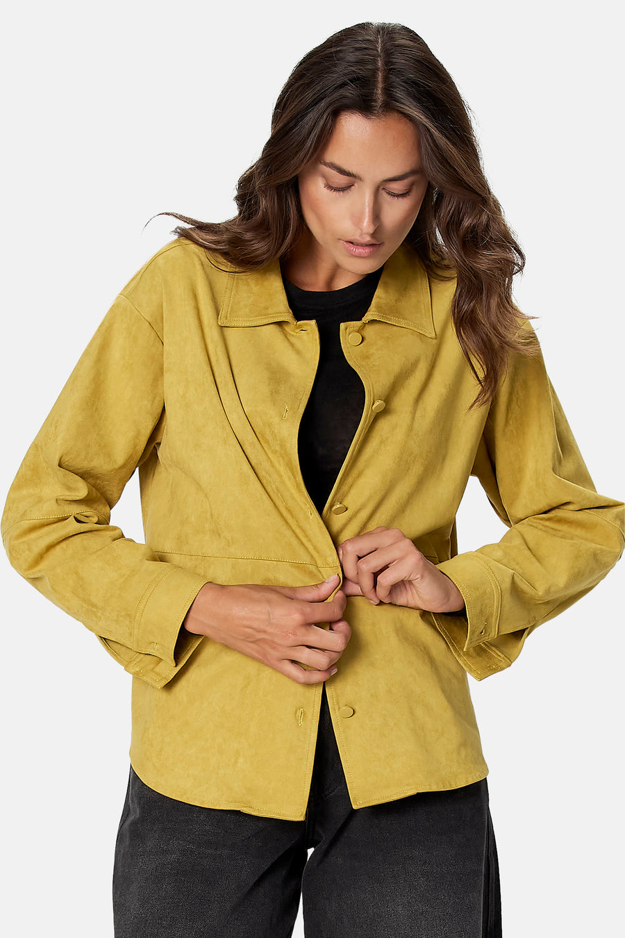 Chemise à manches longues - jaune