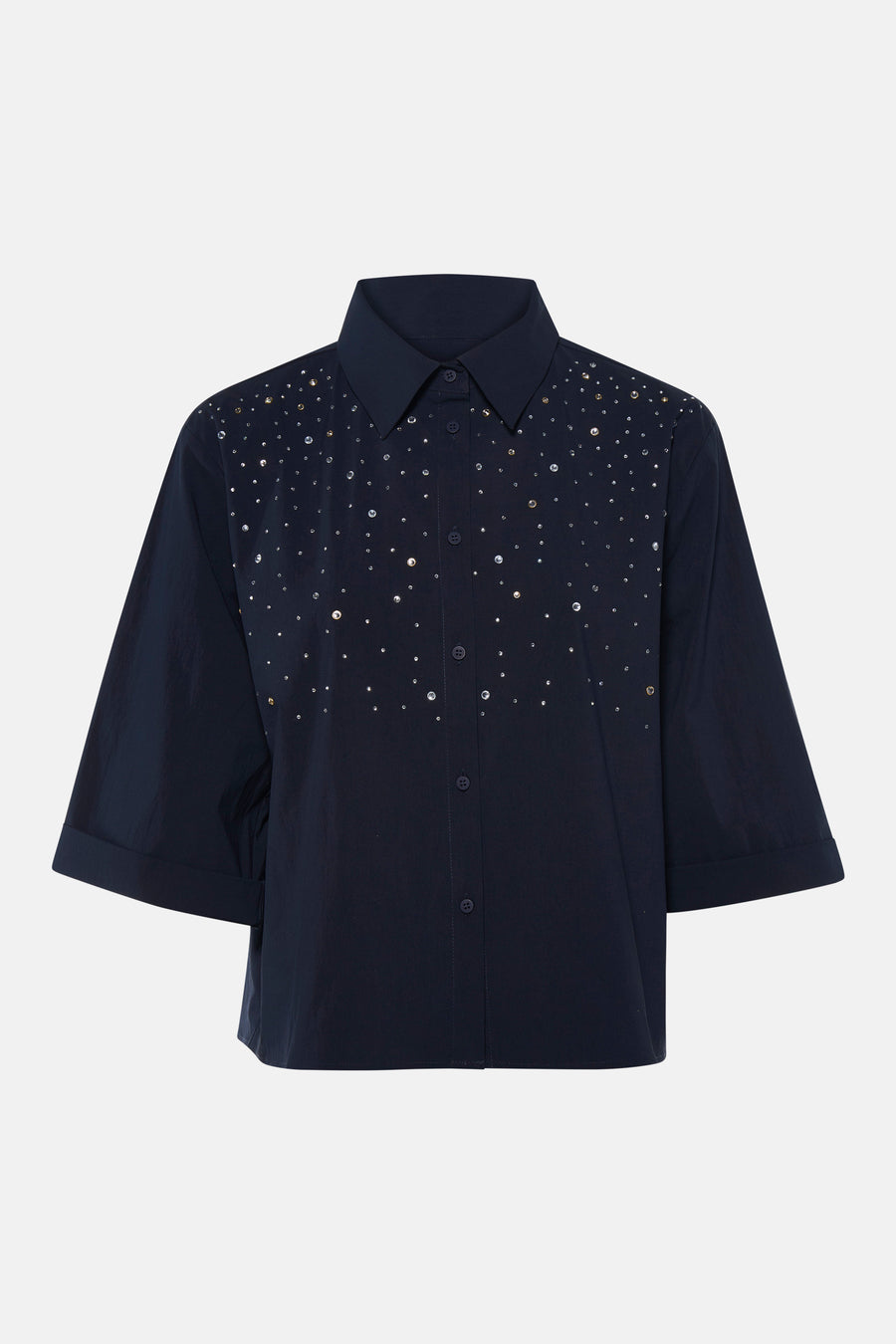 Blouse met 3/4 mouw - blauw