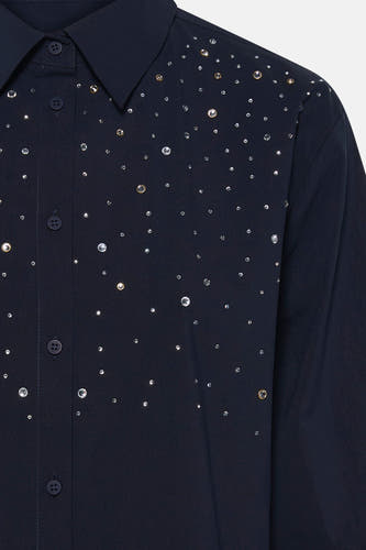 Blouse met 3/4 mouw - blauw