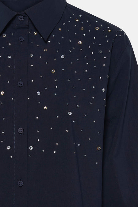 Blouse met 3/4 mouw - blauw