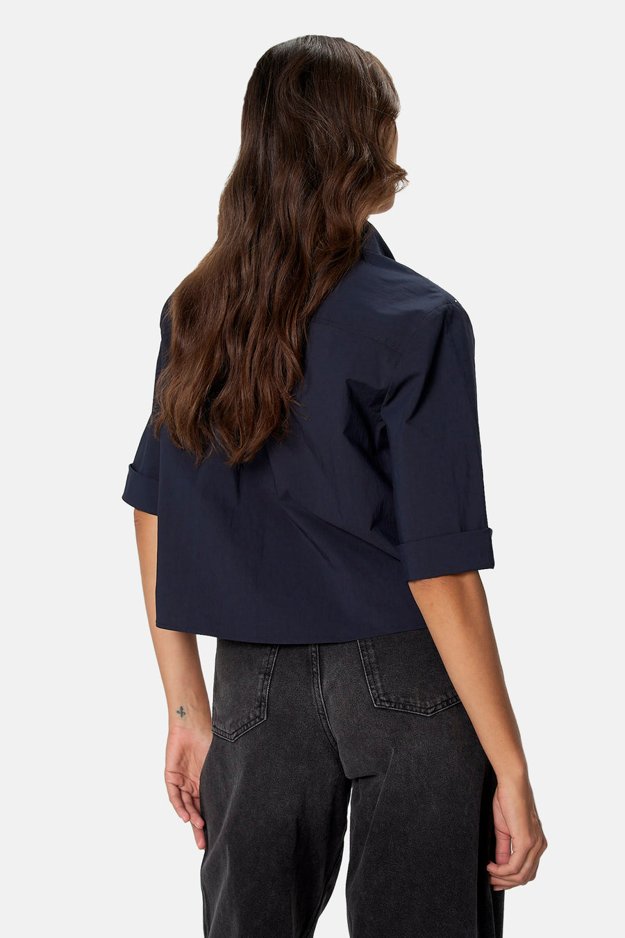 Blouse met 3/4 mouw - blauw