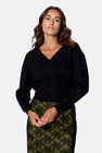 Pull V-hals - zwart
