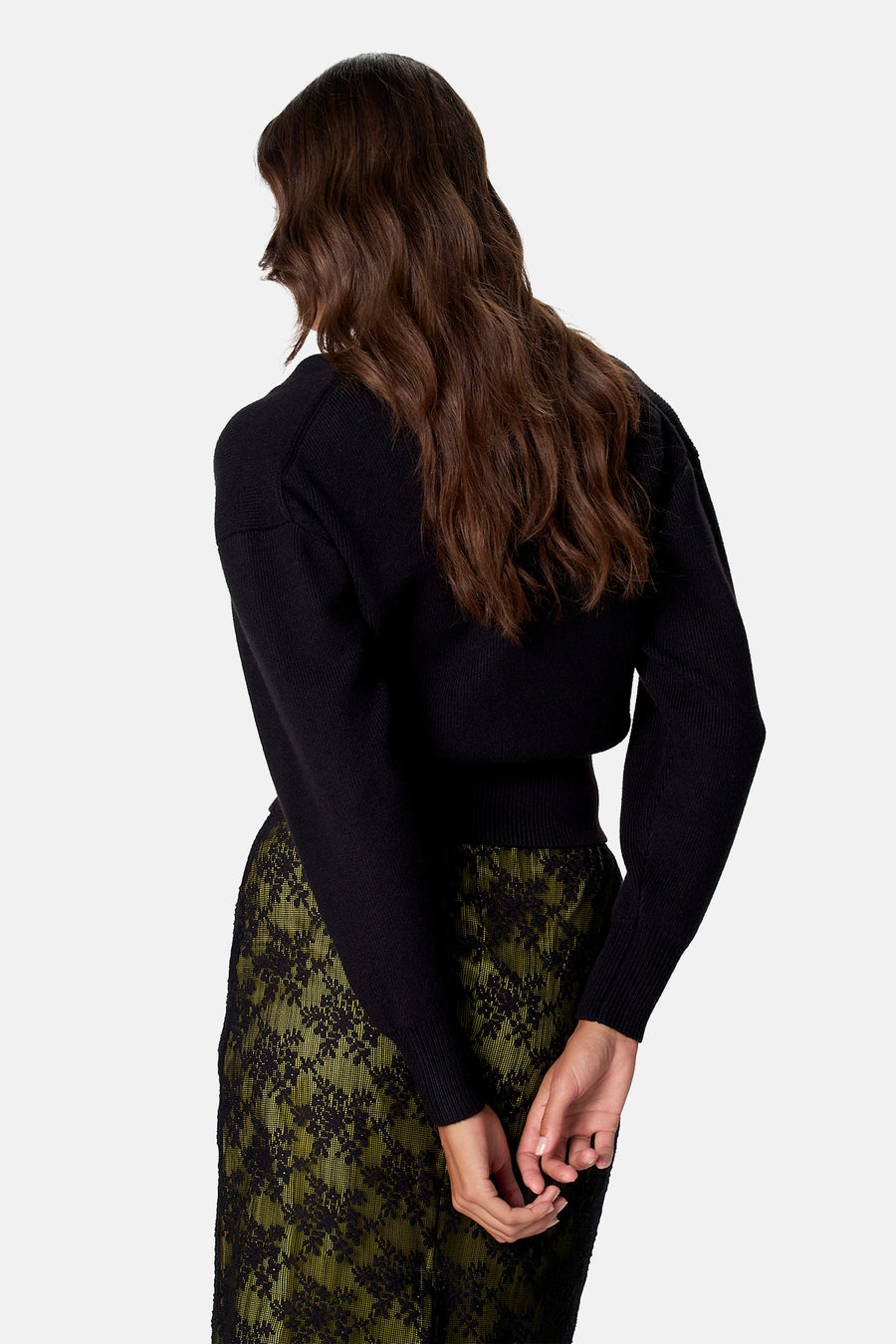 Pull V-hals - zwart