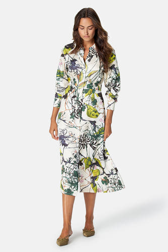Robe à manches longues - multicolore