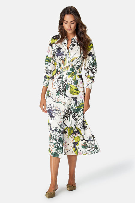 Robe à manches longues - multicolore