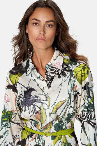 Robe à manches longues - multicolore