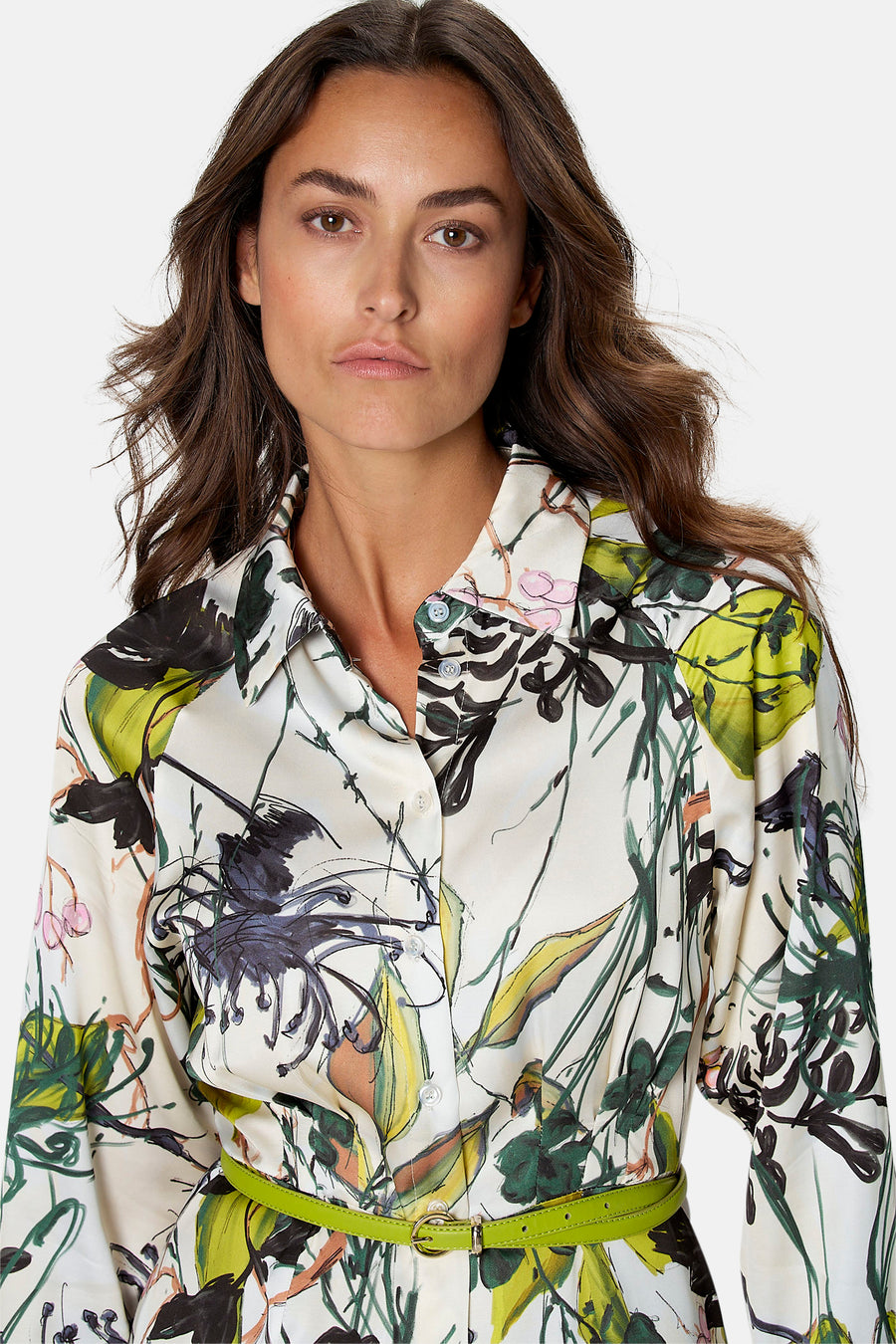 Robe à manches longues - multicolore