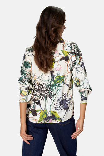 Blouse à manches longues - multicolore