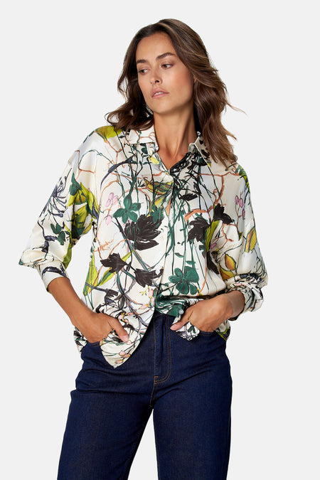 Blouse met lange mouwen - multicolor