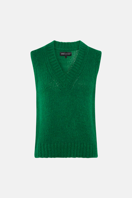 Giletkorte zonder mouw - groen