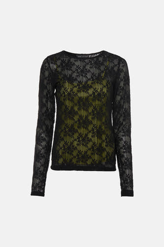 Blouse met lange mouwen - zwart