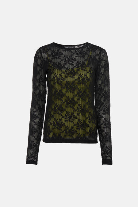 Blouse met lange mouwen - zwart