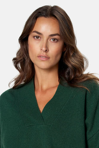 Pull V-hals - groen