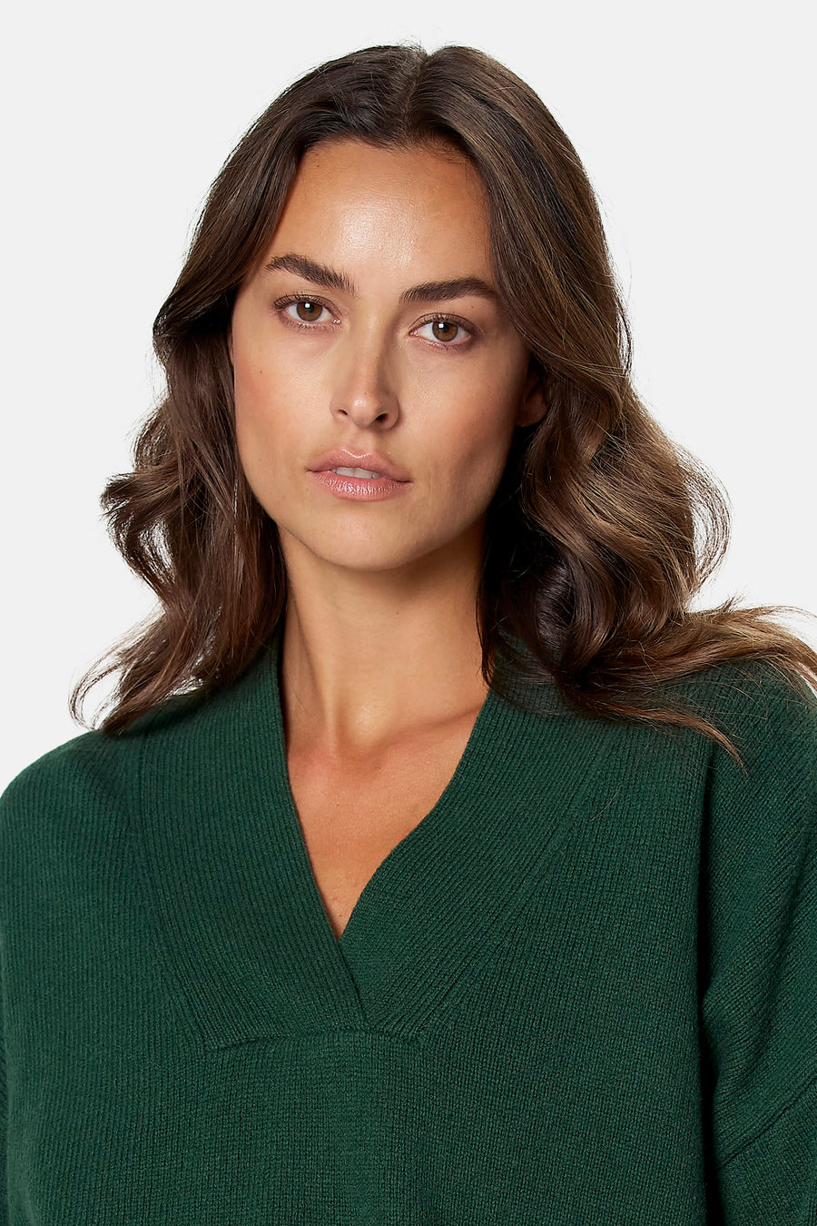 Pull V-hals - groen