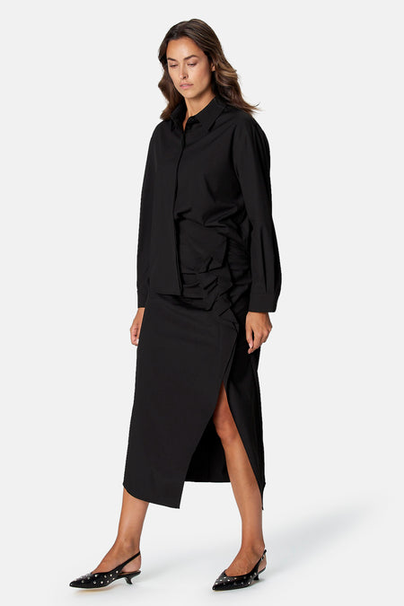 Blouse met lange mouwen - zwart