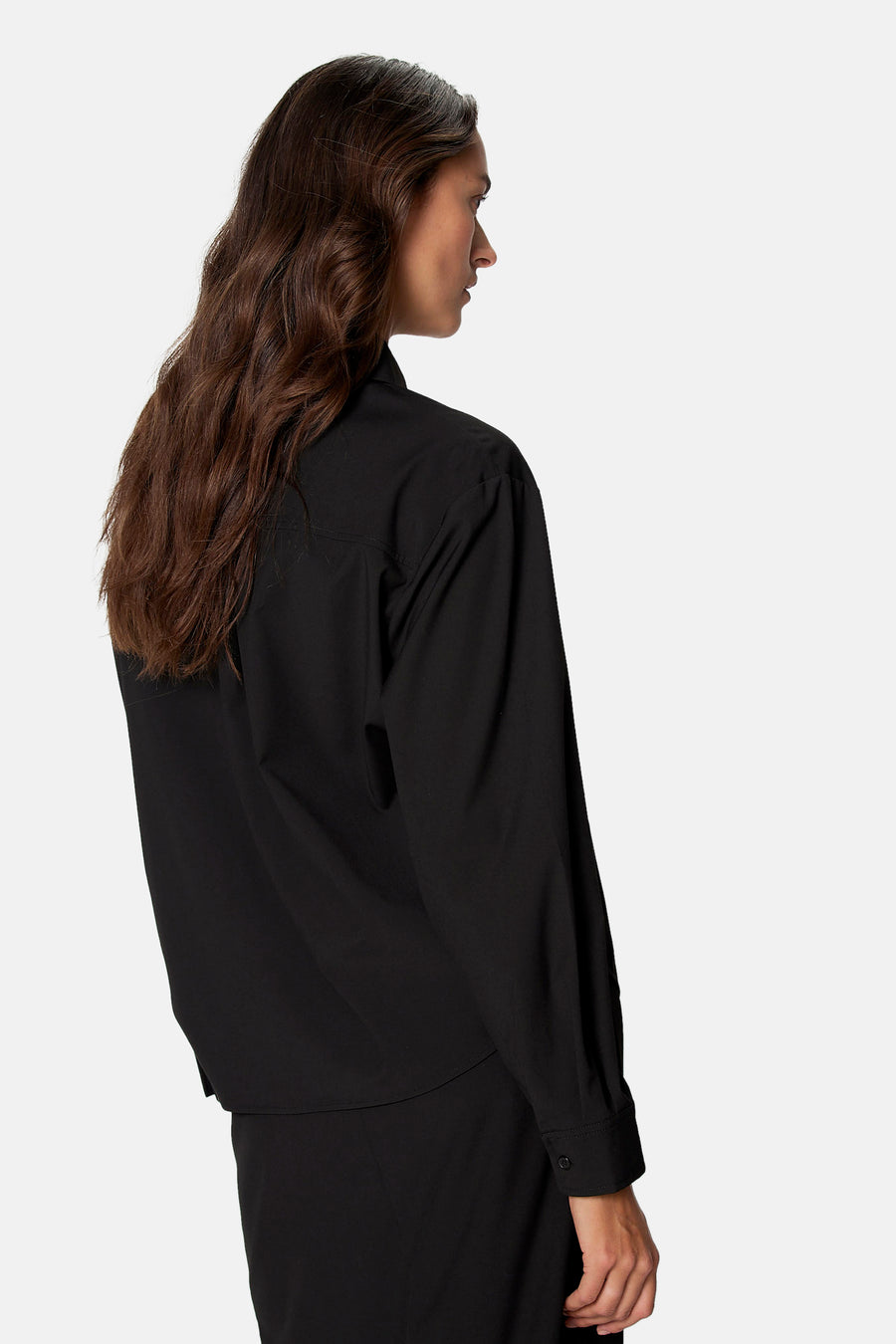 Blouse à manches longues - noir