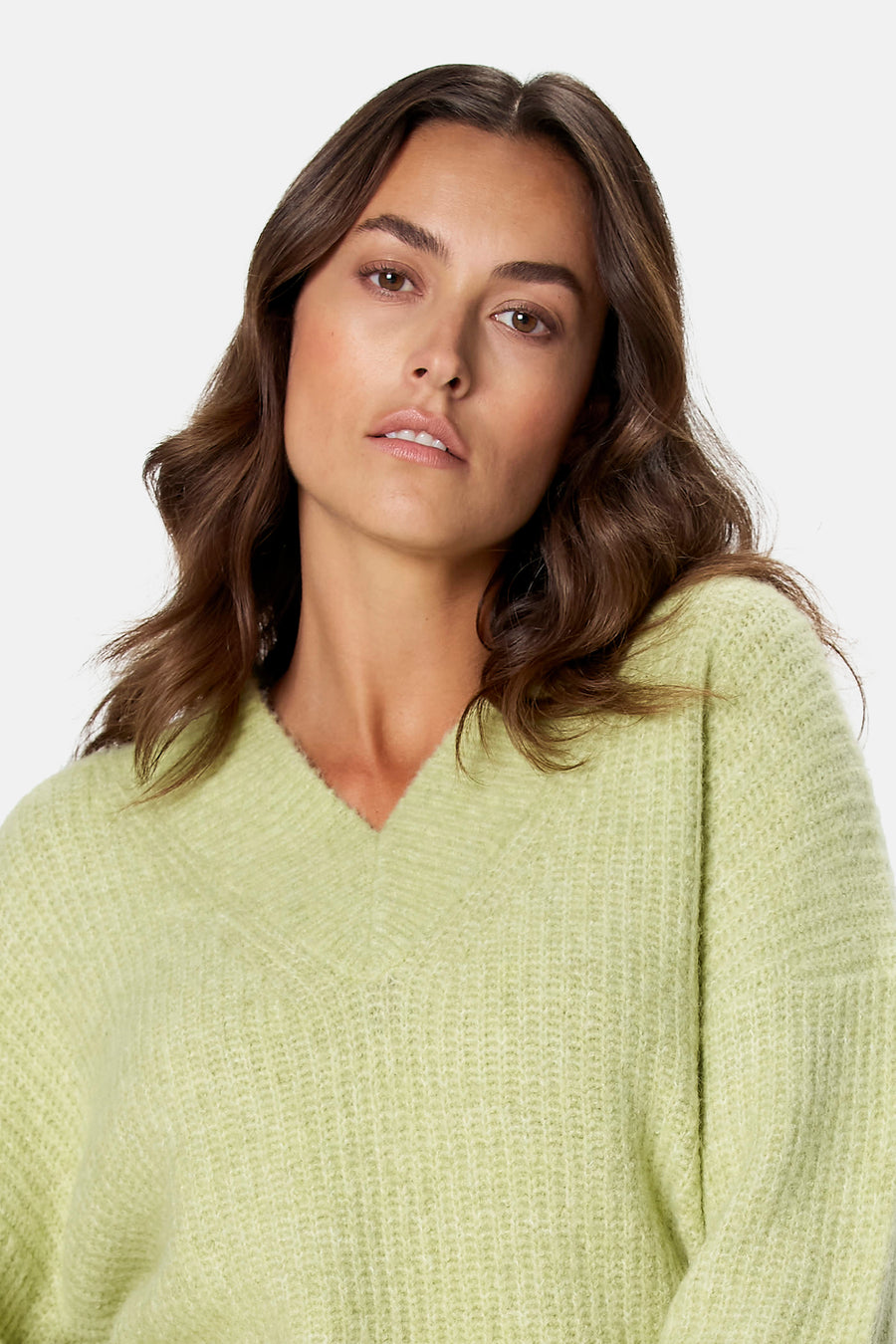 Pull V-hals - groen