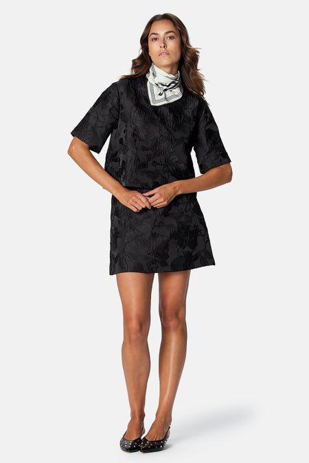 Blouse met 3/4 mouw - zwart
