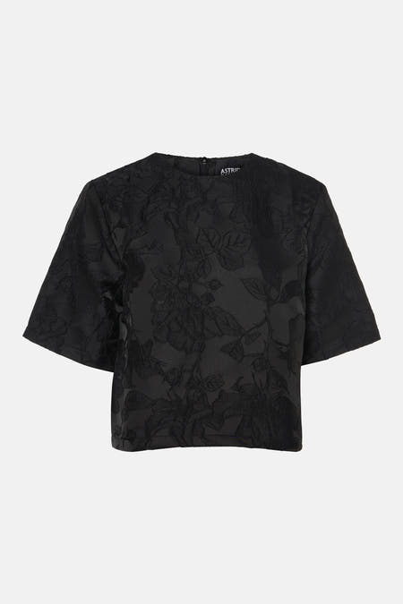 Blouse met 3/4 mouw - zwart