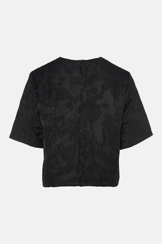 Blouse met 3/4 mouw - zwart