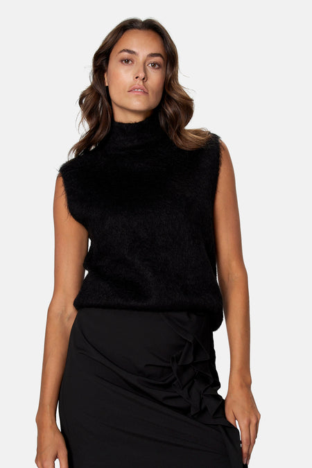 Gilet zonder mouwen - zwart