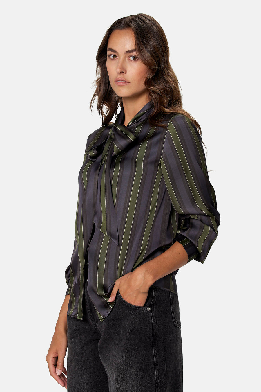 Blouse met lange mouwen - multicolor