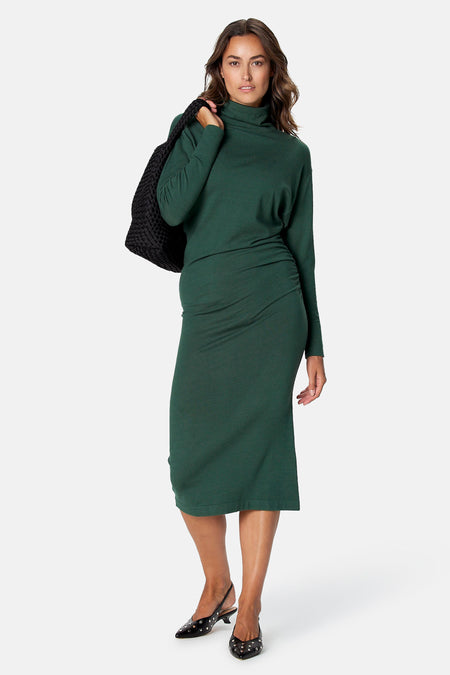 Kleedje met lange mouwen - groen
