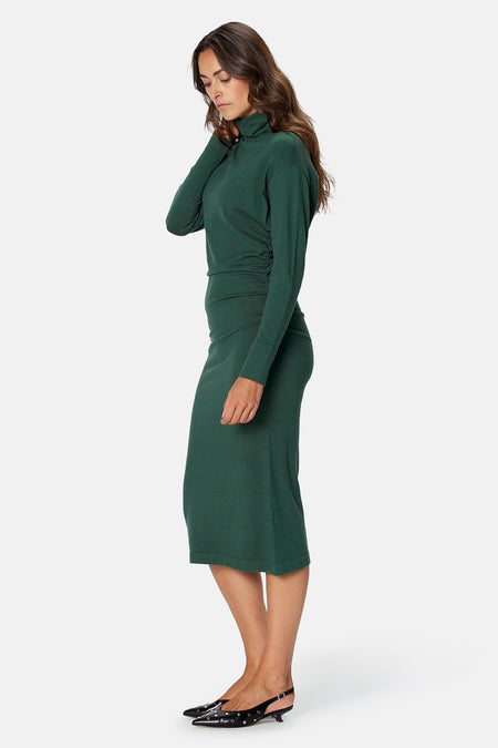 Kleedje met lange mouwen - groen