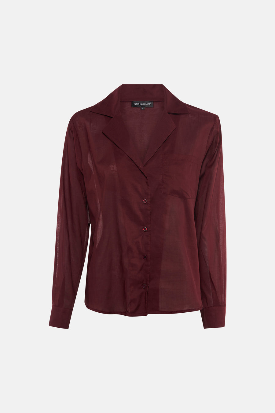 Blouse met lange mouwen - rood