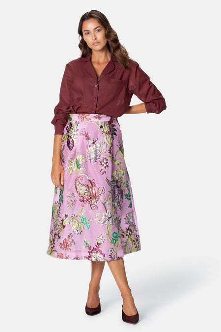 Blouse met lange mouwen - rood