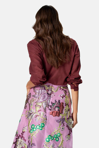 Blouse à manches longues - rouge