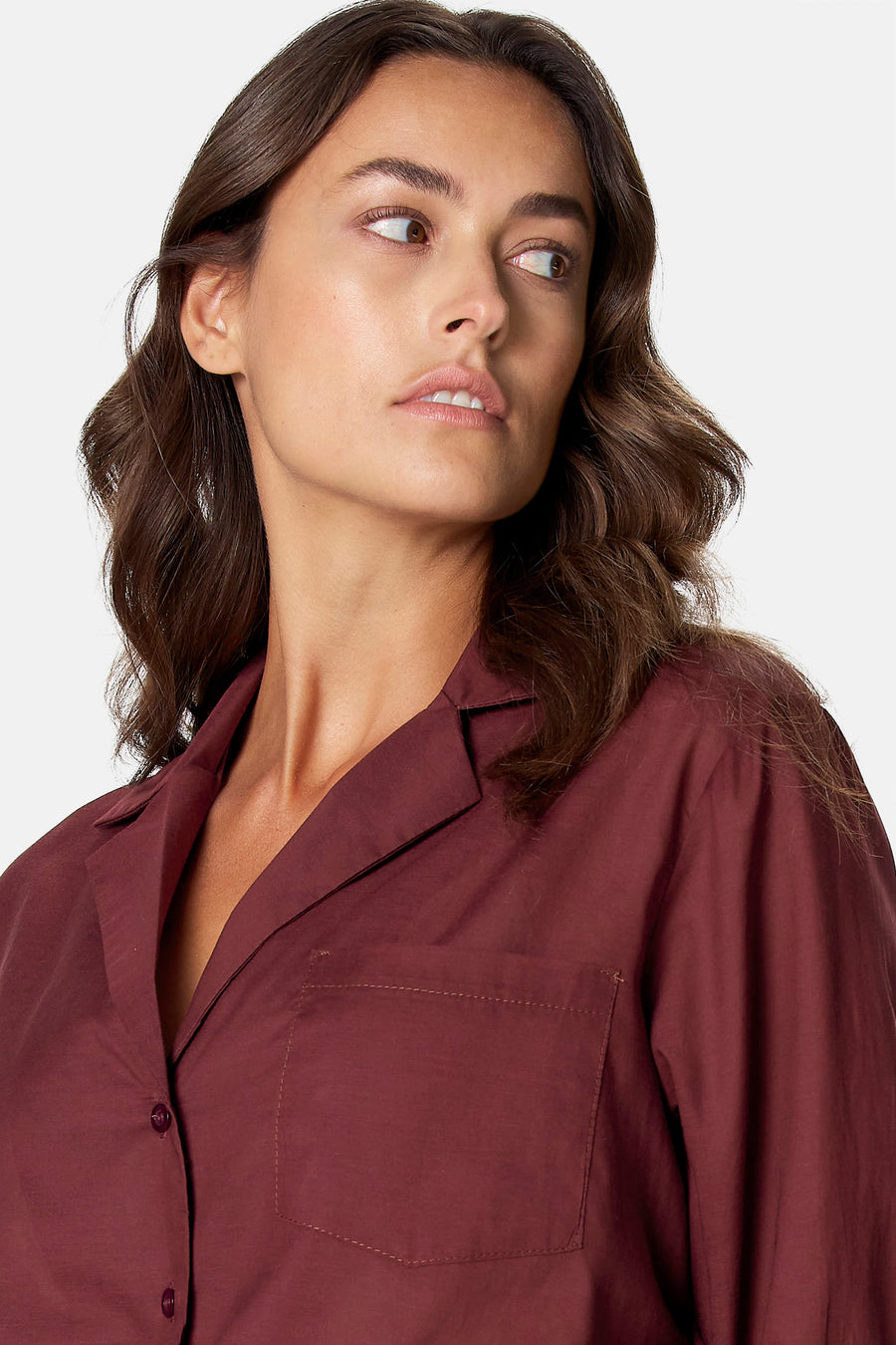 Blouse à manches longues - rouge