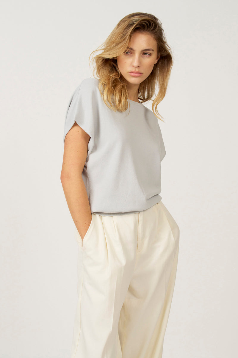 Pull met ronde hals - Blauw