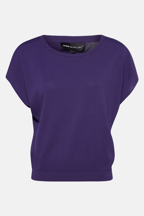 Pull à col rond - Mauve