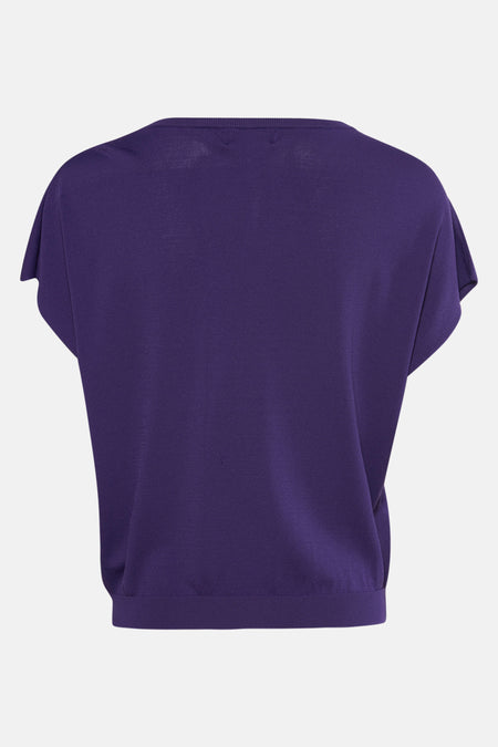 Pull met ronde hals - Paars