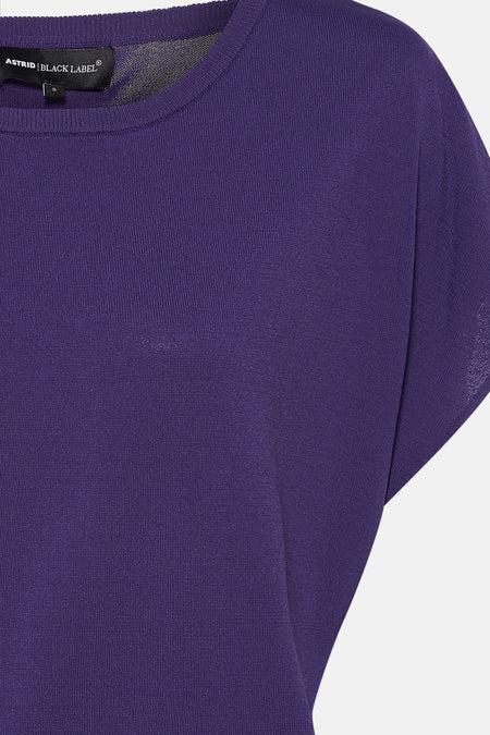 Pull met ronde hals - Paars