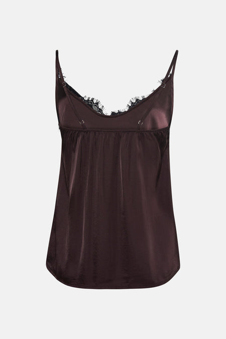 Blouse met korte mouwen - bruin