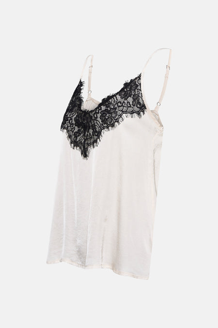 Blouse met korte mouwen - ecru