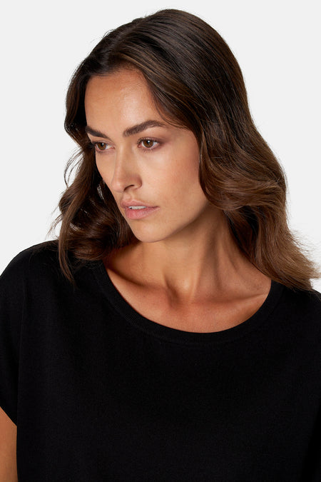 Pull O-hals - zwart