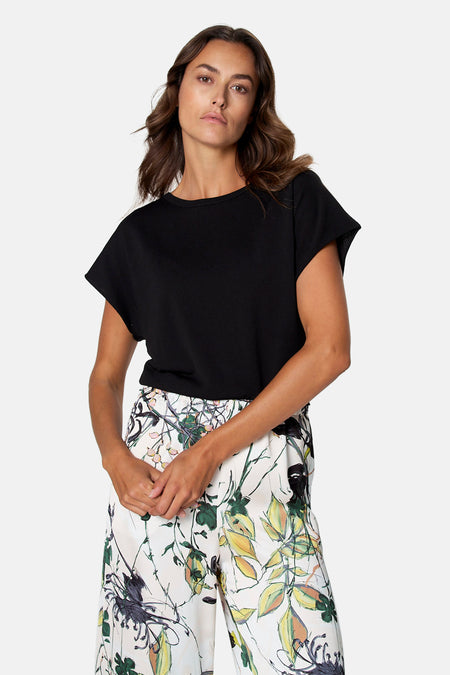 Pull O-hals - zwart
