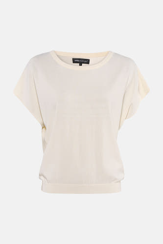 Pull O-hals - ecru