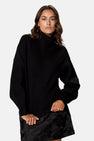 Pull à col roulant - noir