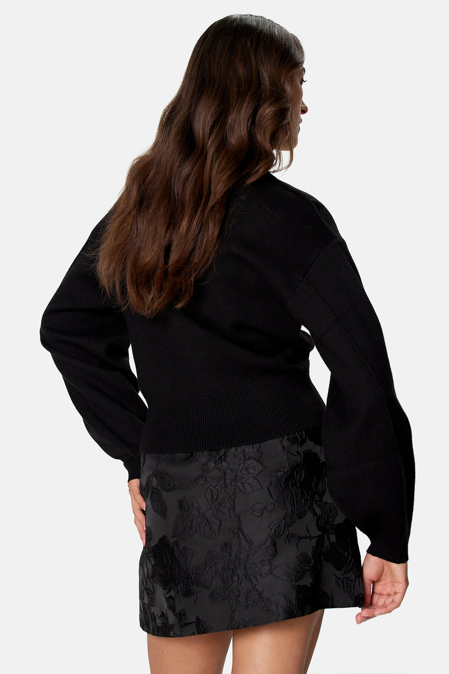 Pull à col roulant - noir