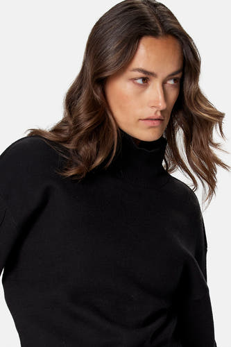 Pull à col roulant - noir