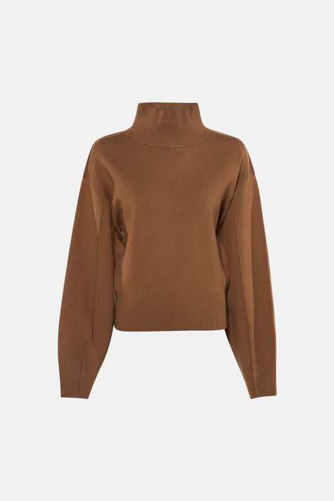 Pull col roulé beige - Astrid Black Label