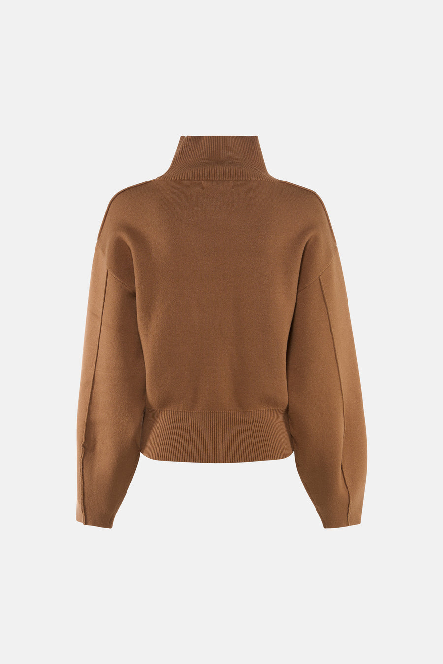 Pull met rolkraag - beige