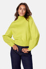 Pull à col roulant - vert